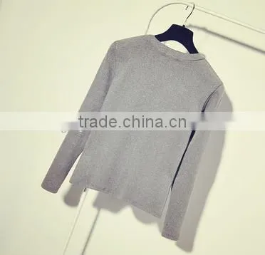 Wholesale Charming Women Long Sleeve Print T-shirt photo-2