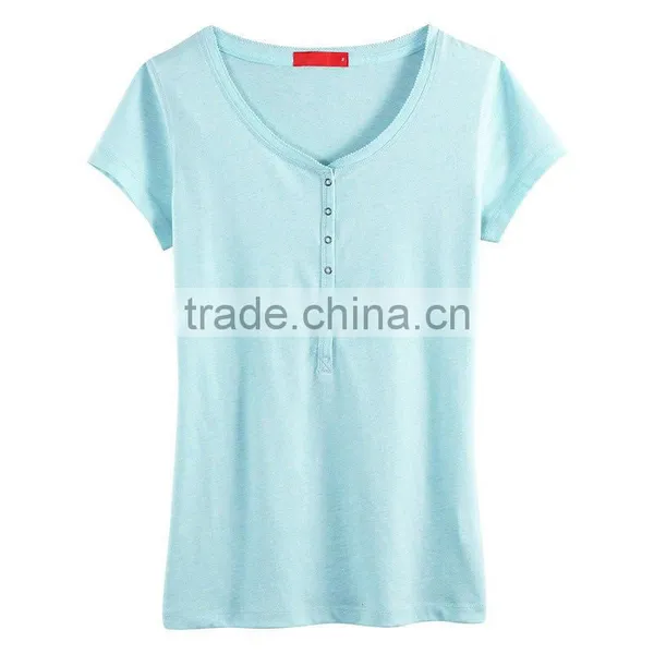 New Fashion Custom Ladies Summer V-neck T-shirts Dress photo-3