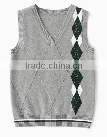China Best Price Two Color 2017 Man Sweater Vest for Wholesale photo-4