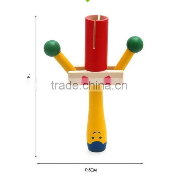 Hot Sale Wooden Baby Hand Shacking Bell Toy Educational Musical Toys photo-4