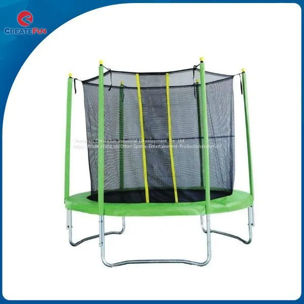 CreateFun 8FT Outdoor Round Trampoline With Safety Net photo-4