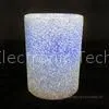 ABS Plastic Material 4 Inch6 Inch Led Pillar Candles With Glitter Power Surface