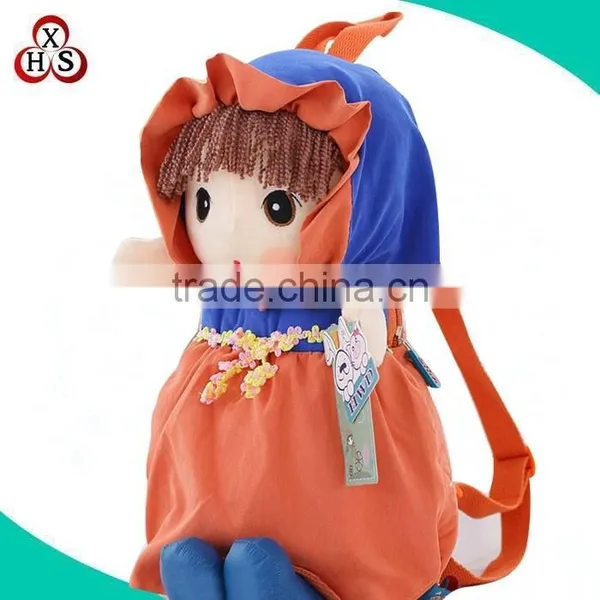 Cute Fashion Design School Backpack Bag/plush Kids School Bag Toys Manufacturer