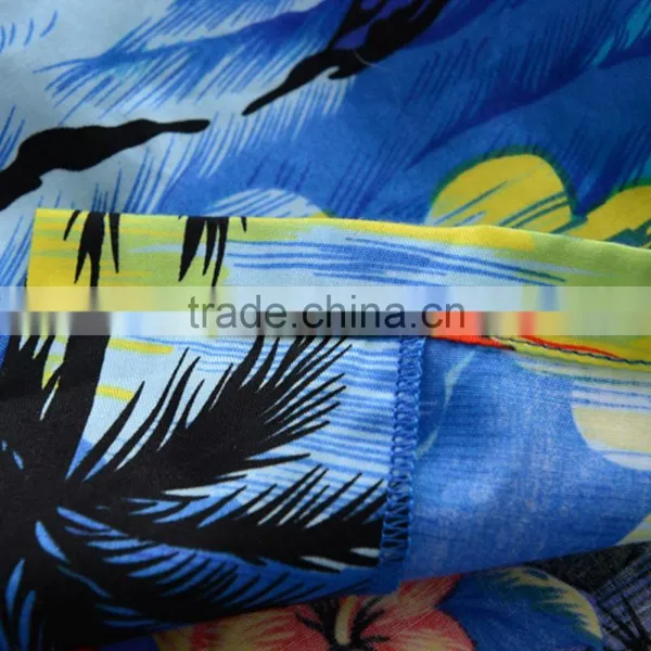 OEM Custom Coconut Button Print Boys Aloha Shirts photo-5