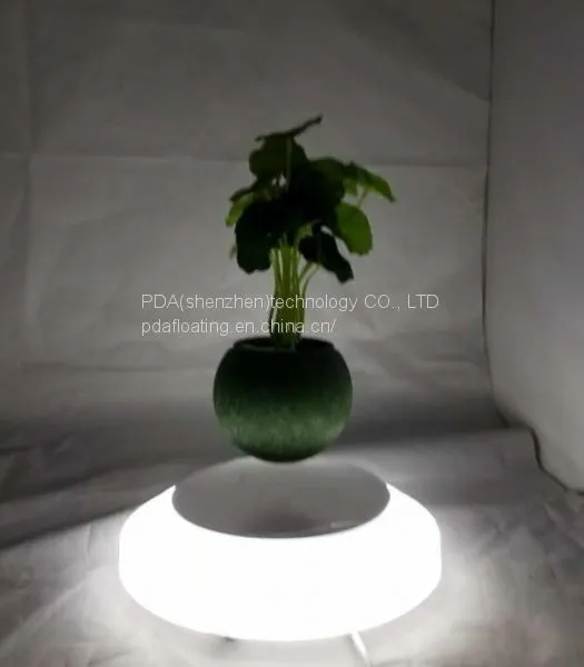 360 Roating Magnetic Levitate Floating Flying Air Bonsai Plant Pot photo-4
