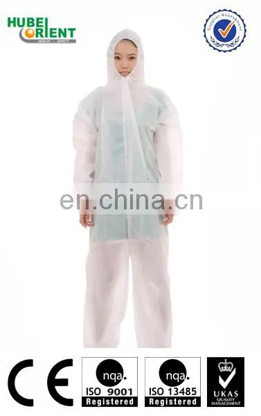 Disposable Non-woven PP Coverall With Elastic Wrists photo-2