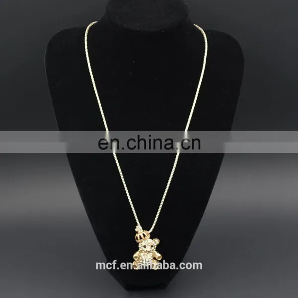 Wholesale Crystal Diamond Rhinestone Fashion Pendant Necklace MCB-0033 photo-3