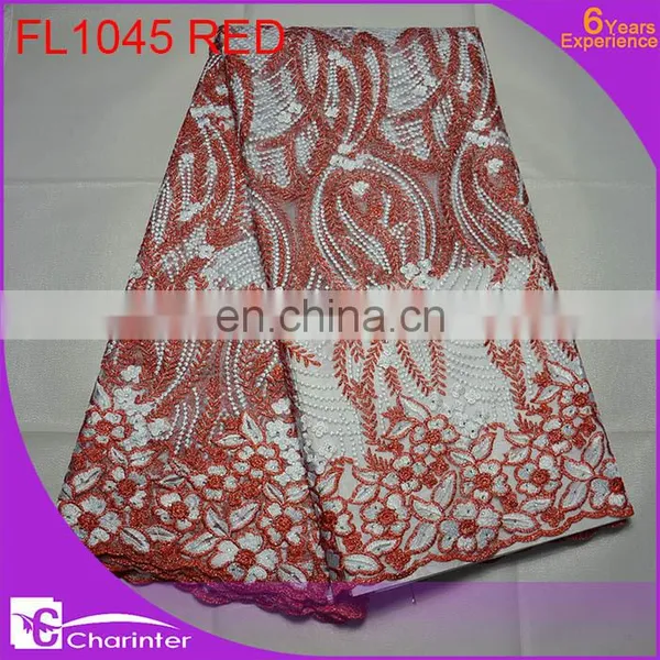 African Fabric Wholesale African Lace Fabrics FL1045 Black photo-6