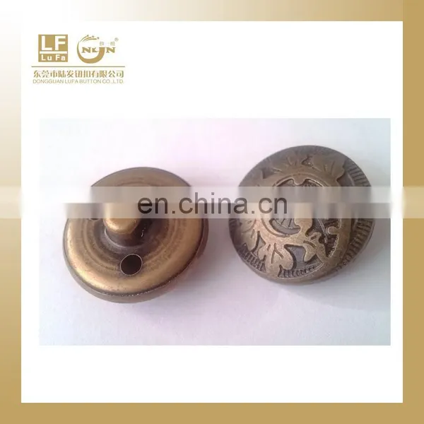 Splendid Gold Hang Plating Crown Metal Button photo-4