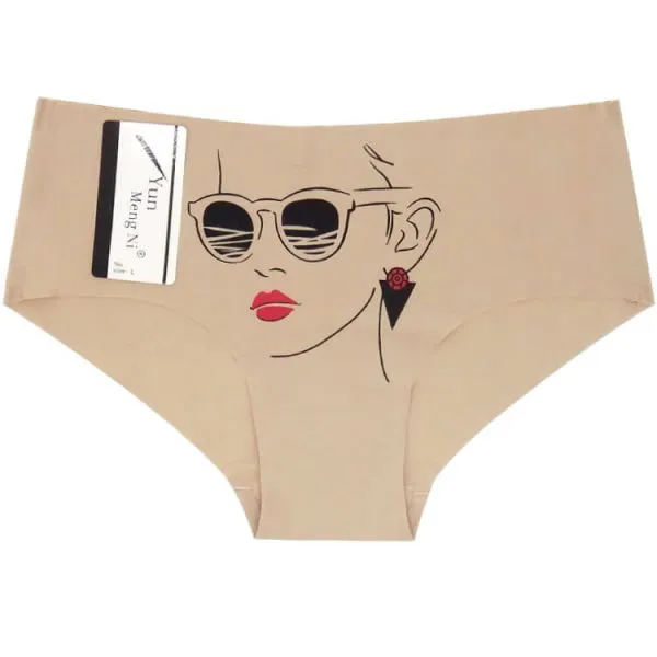 Yun Meng Ni Sexy Underwear Fancy Lady Printed Hipister Briefs Quality Seamless Ladies Panties photo-5