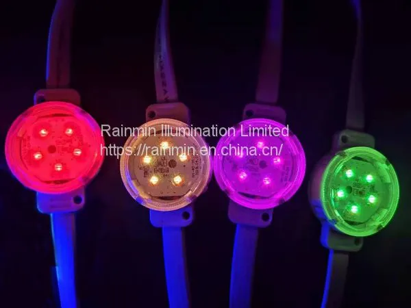 40mm 24v Polycarbonate SMD3535 RGB D40 Dot Light For Building Decoration photo-3
