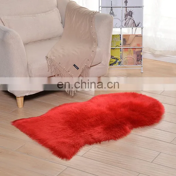 Fake Fur Rugs Plush Faux Fur Sheepskin Rug Carpet photo-2