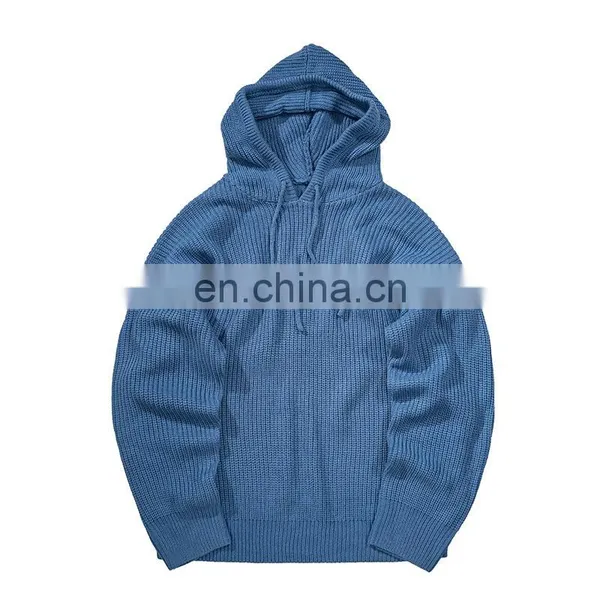 Explosion Amazon Hot Sale With Hood for Men Knitted Sweater photo-5