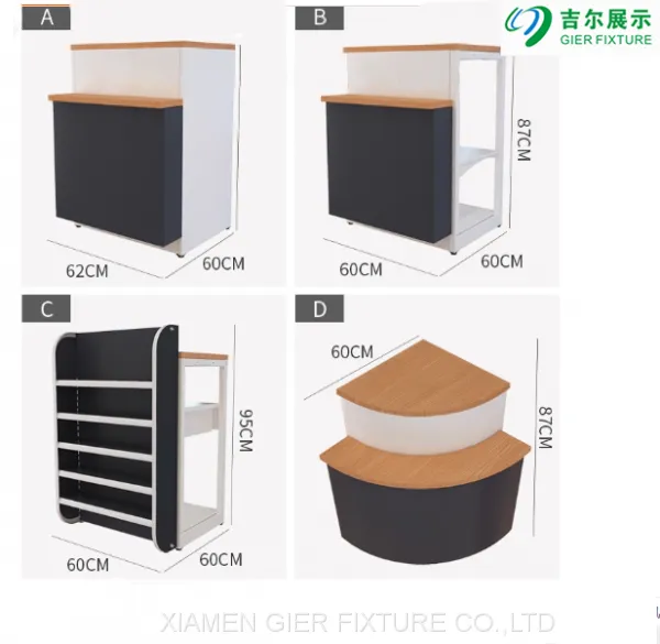 Fashion Store Cashier Desk/steel Checkstand/supermarket Checkout Counter photo-4