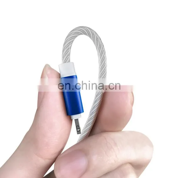 Golden SKY Colorful Data Line Newest 2020 Shenzhen Fast Charging Line Nylon 1m Mobile Phone Magnetic Suction Shenzhen Data Line photo-5