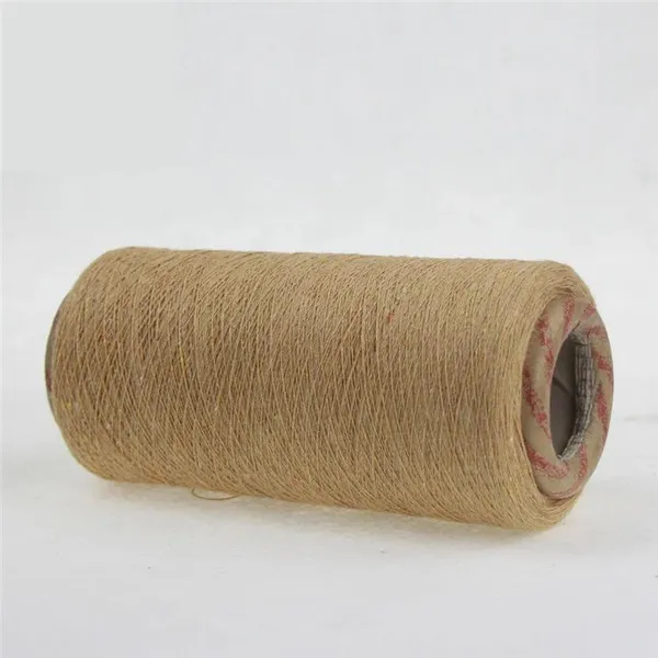 Ne21/1 Brown Color Open End Spinning Regenerated Cotton Blended Yarn for Sock photo-4