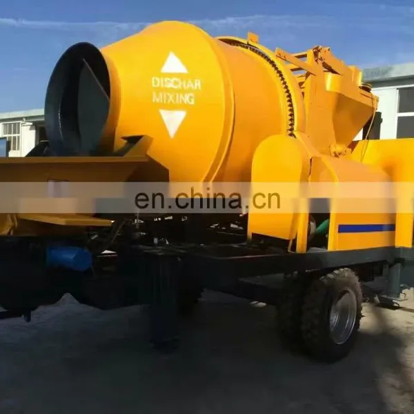 Best Quality Portable Diesel / Electric Concrete Mixer Mixing Machine With Pump Price photo-3