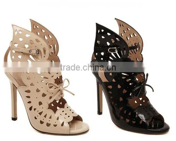C89270A Hot Sale Lady High Heel Shoes Wholesale Women Fish Mouth Shoes photo-2