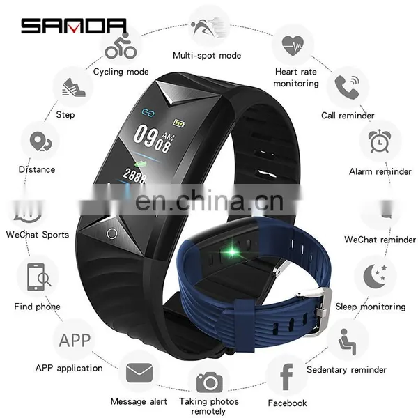 SANDA S5 Men Smart Sports Watches Heart Rate Monitor Fitness Call Reminder GPS IOS Wrist Watch photo-5
