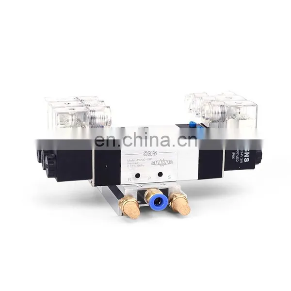 SNS 4V230-08 Series Inlet Double Coils Pilot-operated Electric Solenoid Valve photo-3