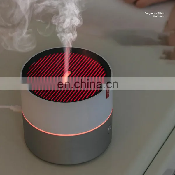 230ml Usb Rechargeable Flower Defuser H2o Ultrasonic Aroma Vase Humidifier With Essential Oils Bottle For Office Home photo-4