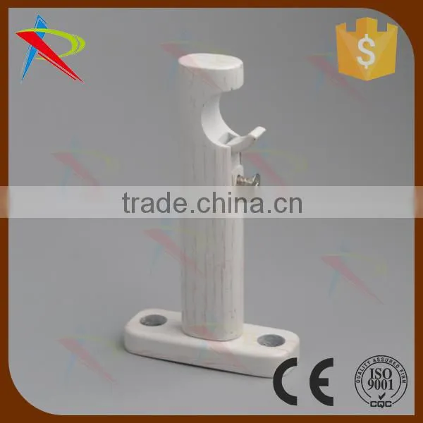 Metal Aluminum Alloy Material Wooden Plated Fancy Curtain Rod Brackets photo-4