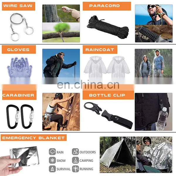 232 Pcs Professional Survival GearTactical First Aid Kit Bag SOS Emergency Survival Gear Bag Outdoor Survival Kit photo-2