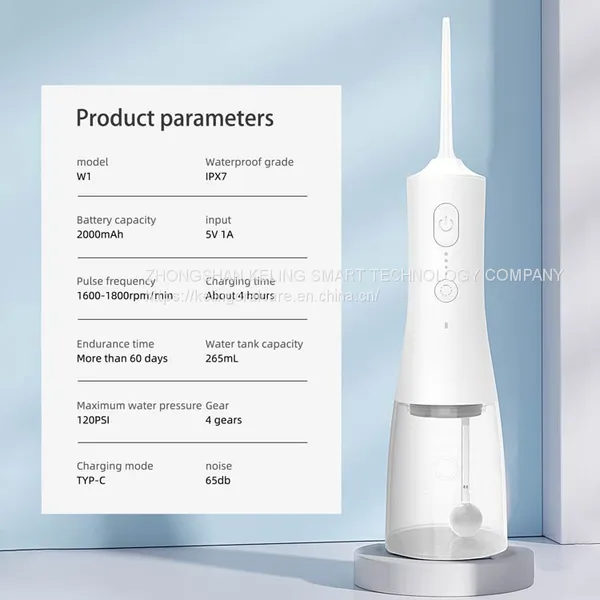 WATER FLOSSER ORAL IRRIGATOR 300ml Water Tank 2000mah Battery photo-3