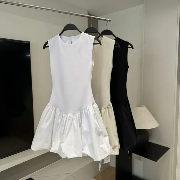 Spring and Summer New Fashionable, Simple and Sweet Style Double-sided Fabric Patchwork Dress photo-4