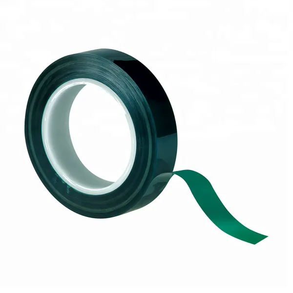 High Temperature Resistance Green Powder Coating Masking Polyester Tape photo-2