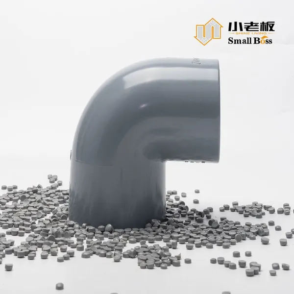 Customized Grey Hard PVC Compound Granules for Injection Molding photo-3