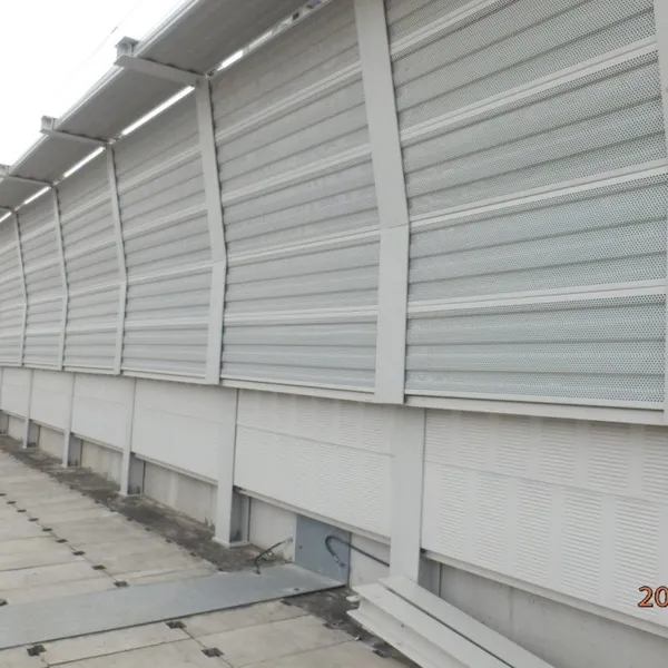 Modern ISO9001 BV Certified Galvanized Steel PVC Acryl Fire Resistant Anti-Corrosion Noise Barrier Wall 1000x2000mm Soundproof photo-6