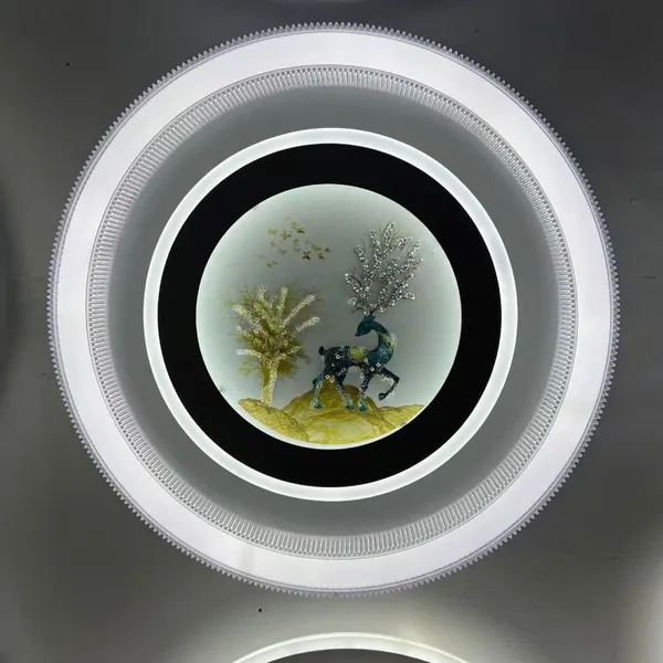 2025 Bedroom Light, Modern Minimalist LED Glass Ceiling Light, Round Nordic Creative and Personalized Study Light photo-4