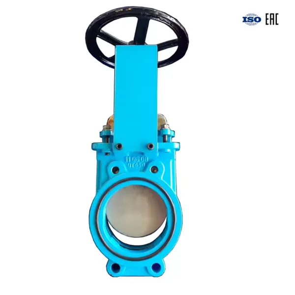 Hot Sale DIN Wafer Type PN10 Soft Seal QT450 Knife Gate Valve GGG40 Body 304 Disc Flange Knife Gate Valve photo-4