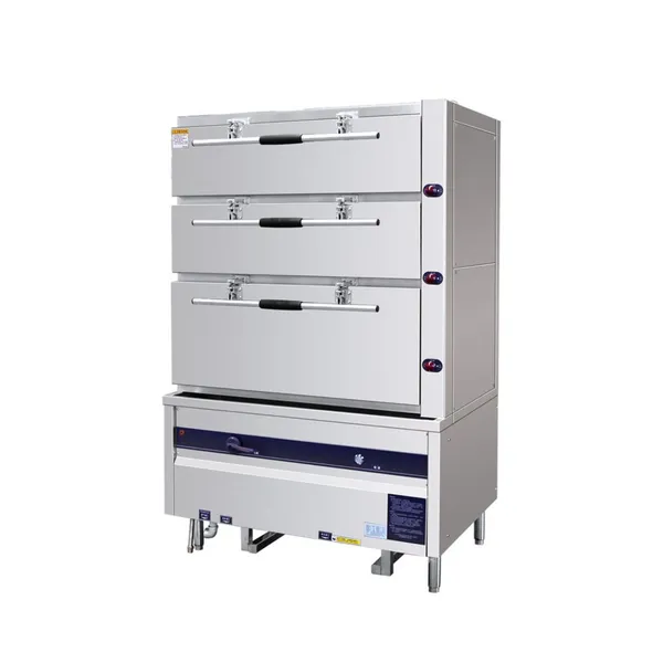 Stainless Steel 3-Door Steam Boiler 0.12kW/0.15kW Fan Power for Textile Processing