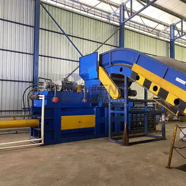 Large Capacity Waste Recycling Machine Waste Clothes Textile Baler Waste Plastic Compression Machine EPC