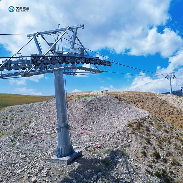 Pulsating Aerial Cableway With Steel Wire Rope Durable Cabin Components Commercial Outdoor Use 5-10 Passengers Cableway photo-3