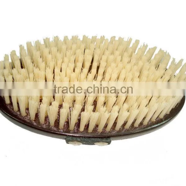 Wooden Beard Brush With Leather Handle photo-4