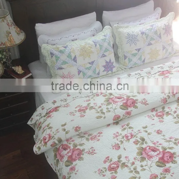 Summer Victoria Flora Quilt ,100% Cotton photo-3