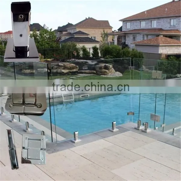Frameless Glass Pool Fencing Glass Hardwares Glass Spigots