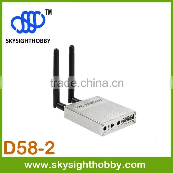 D58-2 DUO5800 5.8Ghz 32CH Wireless AV FPV Diversity Receiver RC Airplane Helicopter photo-3