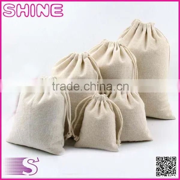 Customized Logo Printed Cheap ECO-original Linen Fibric Shopping Bag for Promotional Bags photo-2