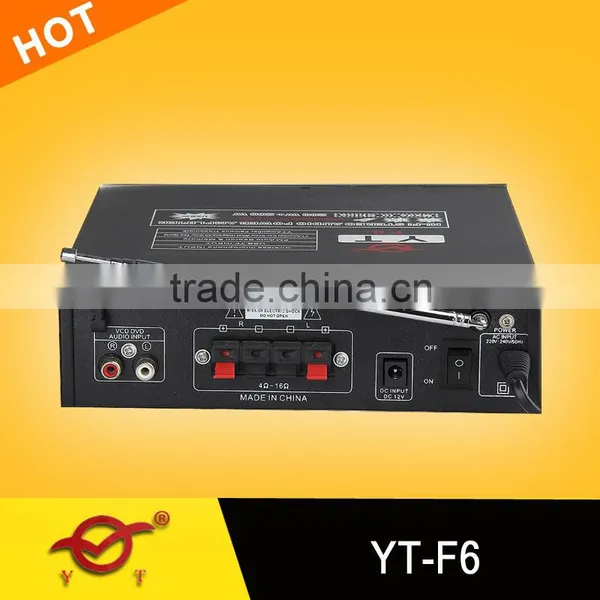 5 Channel Usb Mixer Amplifier YT-F6 With Karaoke Support FM/MIC/TF/USB photo-4