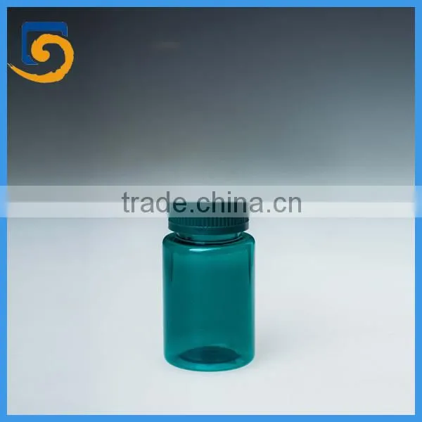 150cc PET Pill Bottles, Green Plastic Bottles for Tablets photo-2