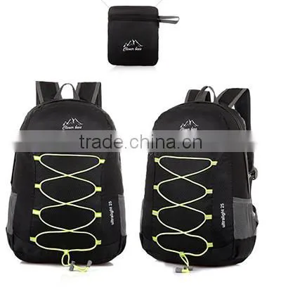 Fashion Waterproof Nylon Camping Backpack Can be Fold Shoulder Bag photo-6