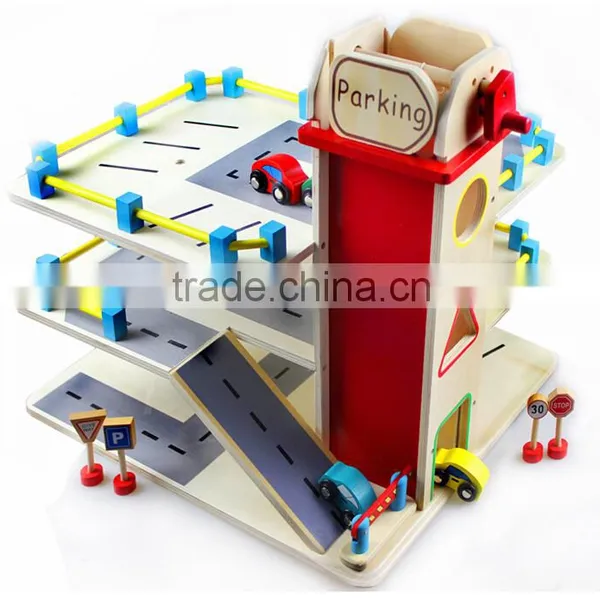 Good Quality Children Educational Play Set Wooden Car Toy Garage Cheap Price Parking Toy Quality Choice photo-5