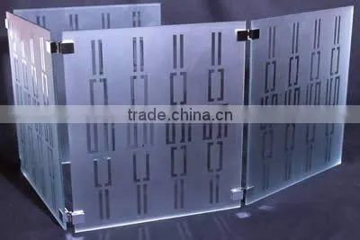 8mm Patterned Glass/ Acid Etched Glass for Shower Room/ Glass Door photo-2