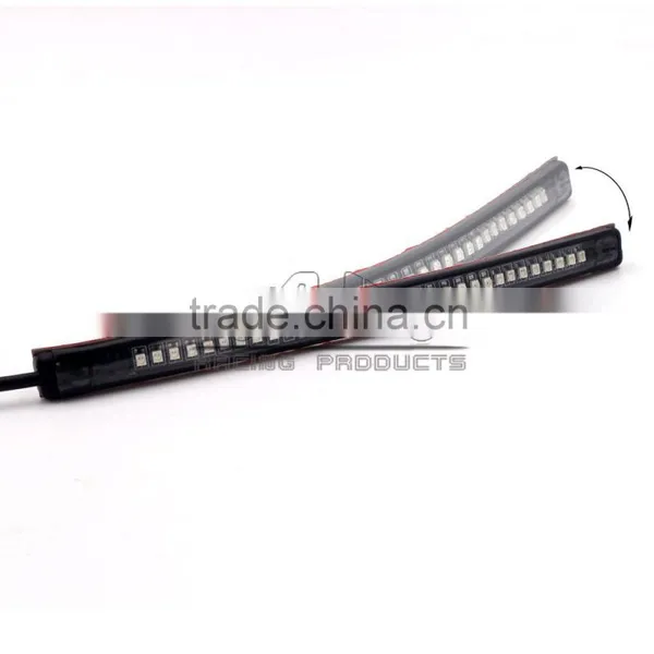 BJ-LPL-031B Universal 12 Volt Motorcycle Soft Tail Brake Stop Turn Signal Integrated 3258 LED Motorcycle Light Strip photo-5