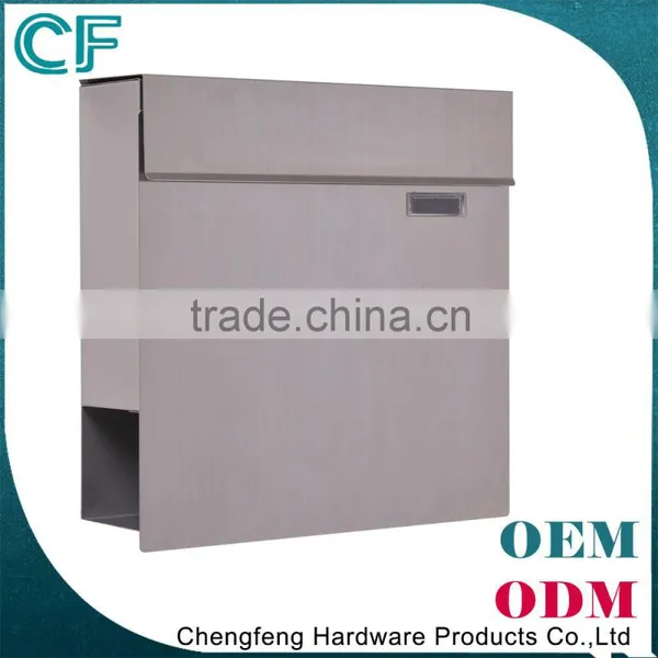 Office Building Die Casting Stainless Steel Wall Mount Mailbox photo-2