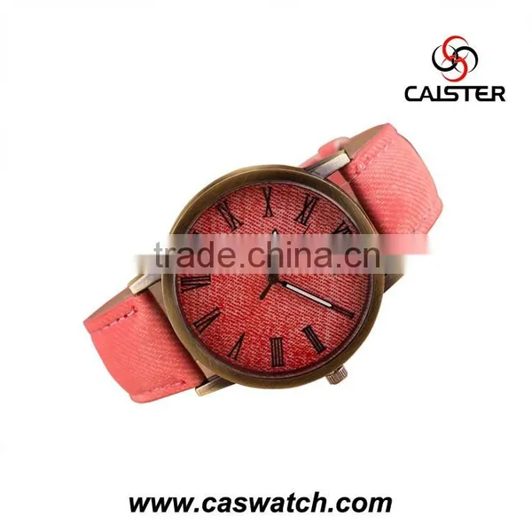 Simple Dials Leather Bracelet Alloy Case Unisex Watch photo-5